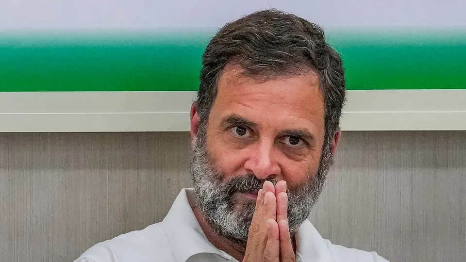 Congress leader Rahul Gandhi at AICC headquarters, in New Delhi
