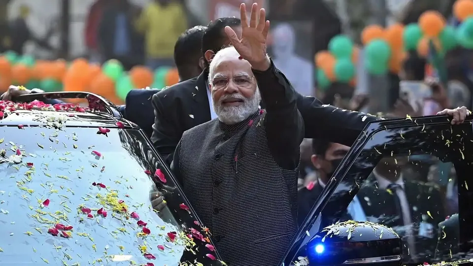 Narendra Modi Waving