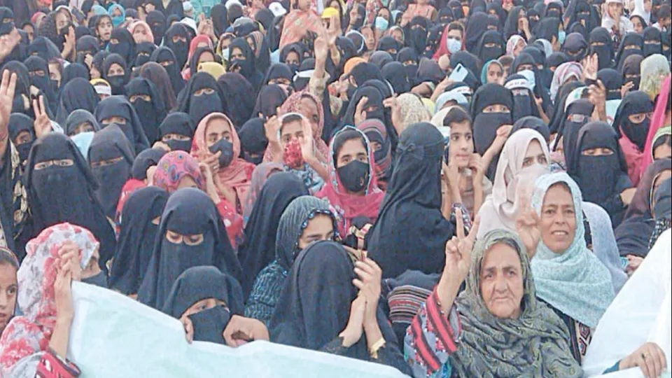 Gwadar women protest