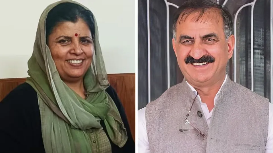 Sukhvinder Singh Sukhu's wife Kamlesh Thakur (File image)