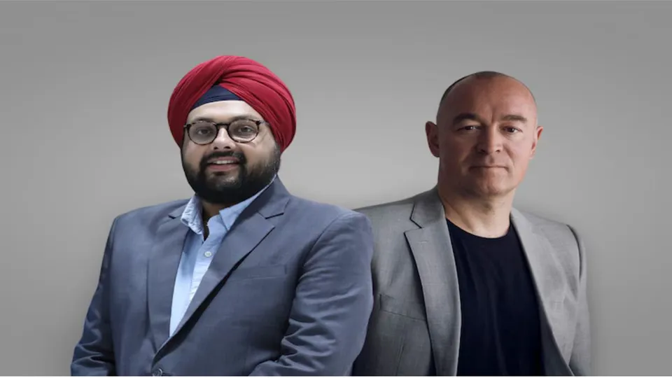 Peter Bardenfleth-Hansen, CEO at DG Innovate and Inderveer Singh, EVage Founder and CEO