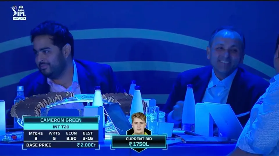 Akash Ambani at IPL auction