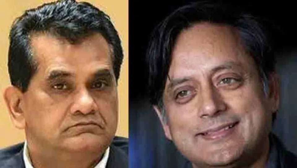 shashi tharoor and Amitabh Kant.jpg
