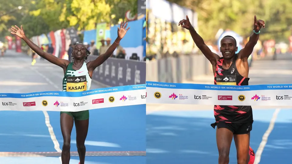 Kenya's Peter Mwaniki and Lilian Kasait