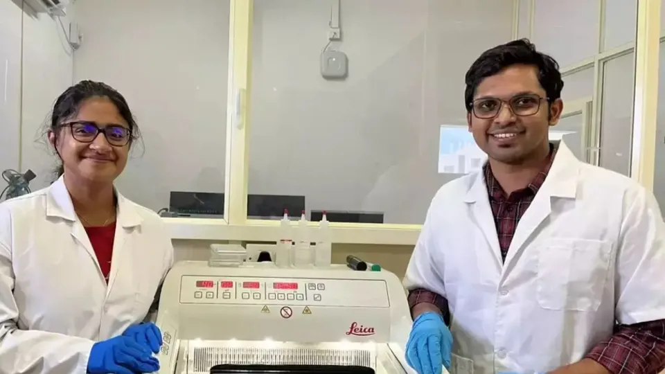 Vijaya V Vaishnavi (left) and Vishal K Gupta (right), lead authors of the study