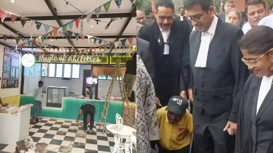 D Y Chandrachud inaugurates cafe
