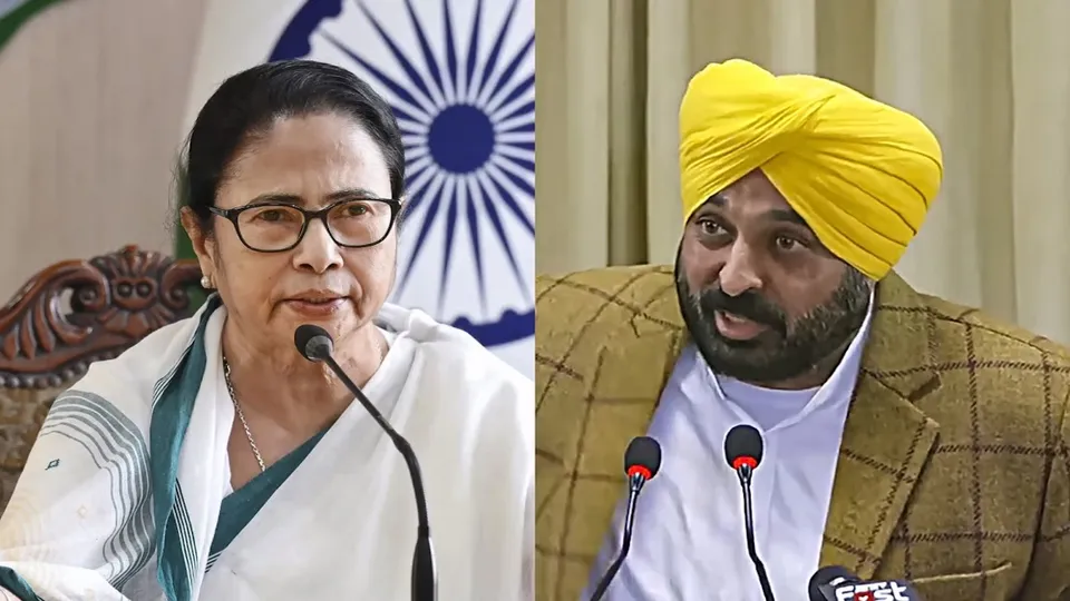 Mamata Banerjee and Bhagwant Mann