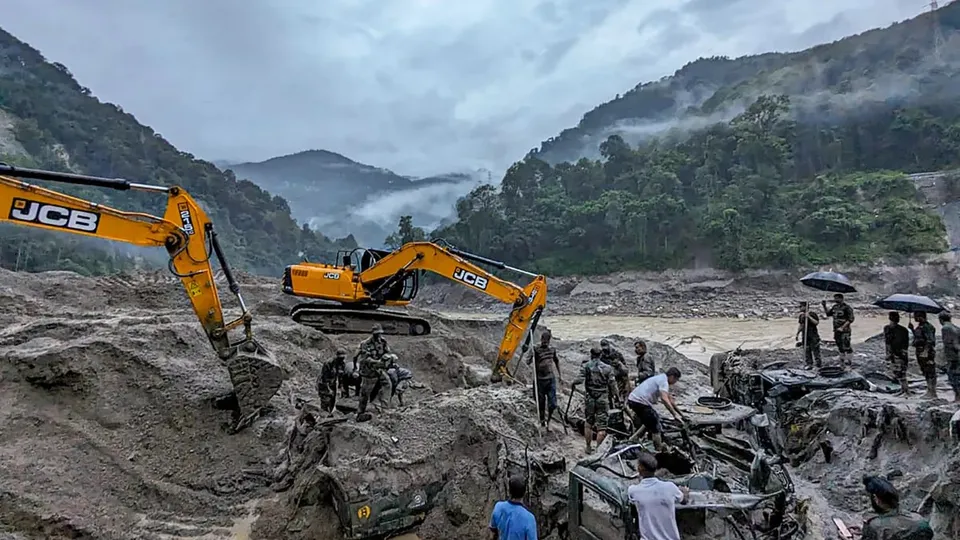Sikkim flash flood search operation