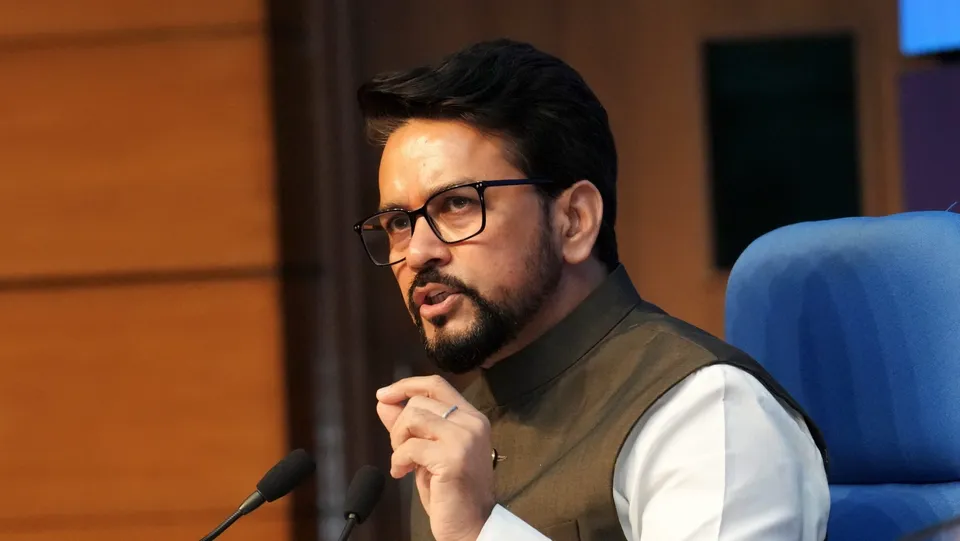 Union Minister Anurag Singh briefs the media on cabinet decisions, in New Delhi