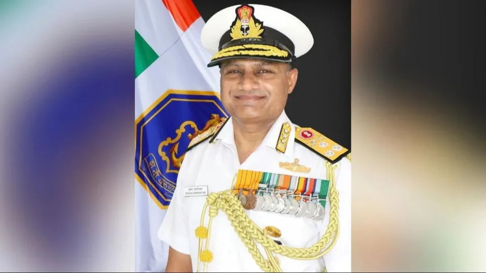 VAdm Krishna Swaminathan, AVSM, VSM, after assuming charge as Vice Chief of Naval Staff