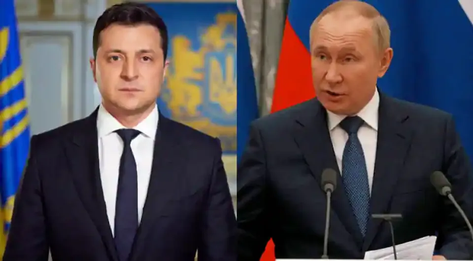 Volodomyr Zelenskky Vladimir Putin Russia Ukraine