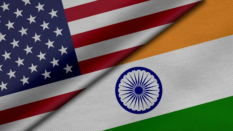 India US relations India USA flags indo-pacific