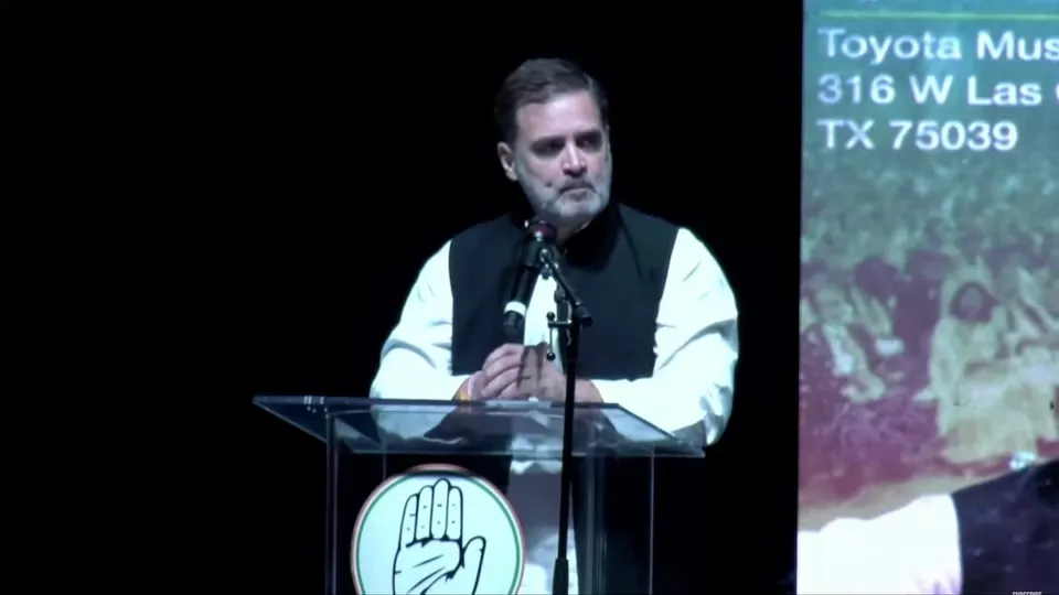 Rahul Gandhi addresses Indian diaspora in Dallas, Texas, USA