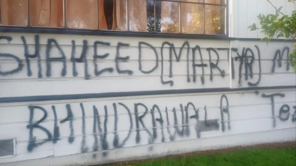 california hindu temple vandalised