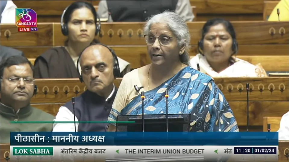 Nirmala Sitharaman Union Budget Speech Interim Budget 2024