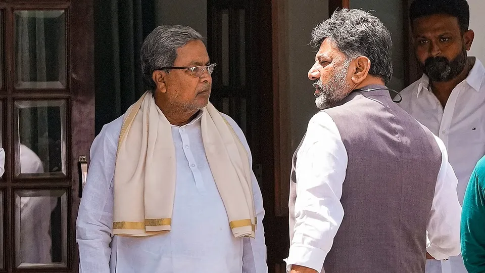 Siddaramaiah D K Shivakumar in Delhi
