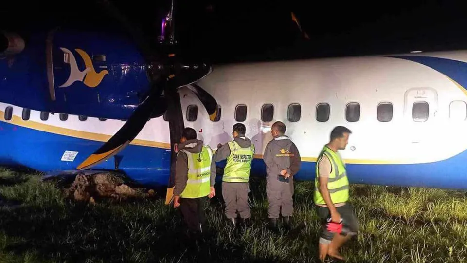 Buddha Air skids off runway