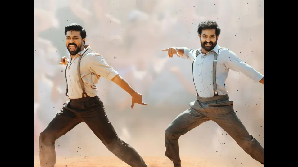 A still from Naatu Naatu song from RRR