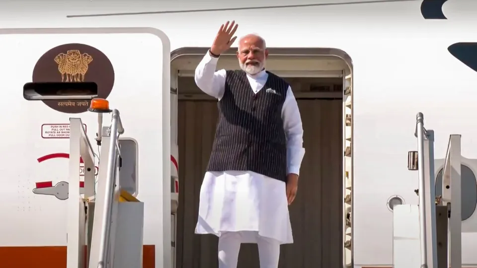 Prime Minister Narendra Modi emplanes for Warsaw (Poland), in New Delhi, Thursday, Aug. 21, 2024.