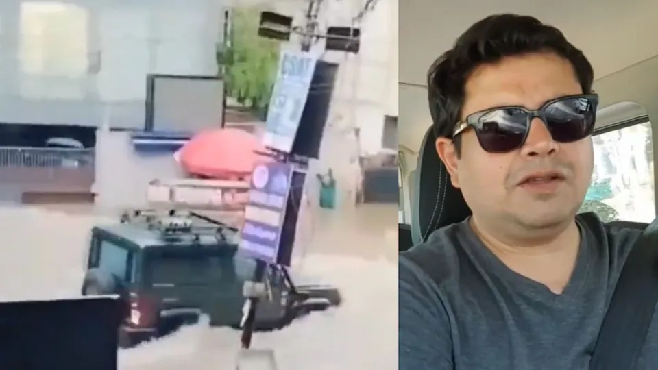 Manuj Kathuria, car driver of black SUV passing through Rau's IAS coaching institute