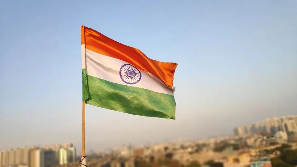 national flag in houses