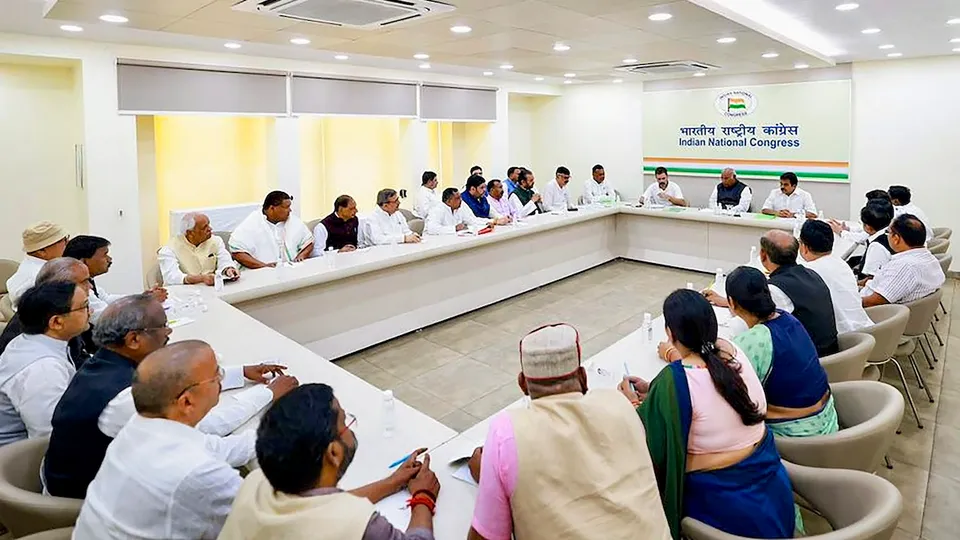 Congress meeting on Delhi