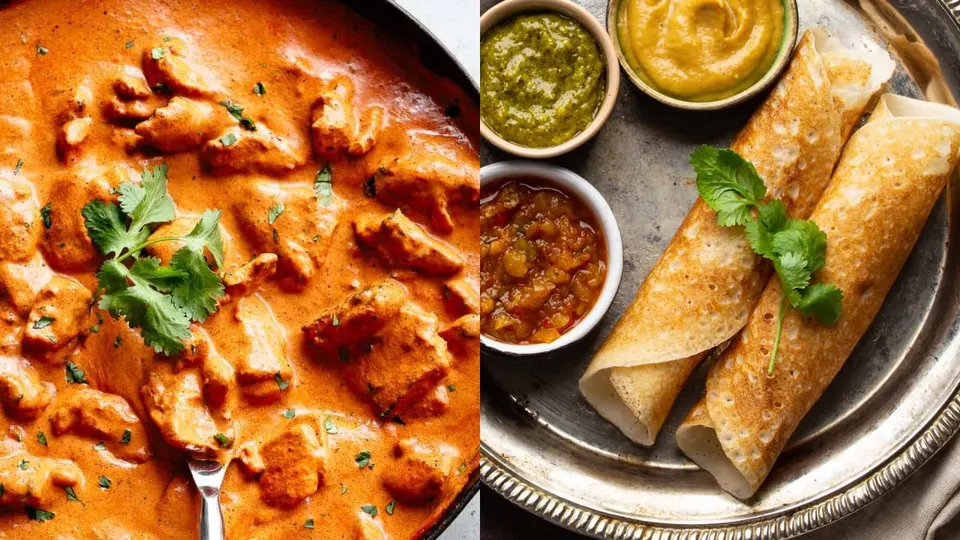 Butter Chicken and Dosa