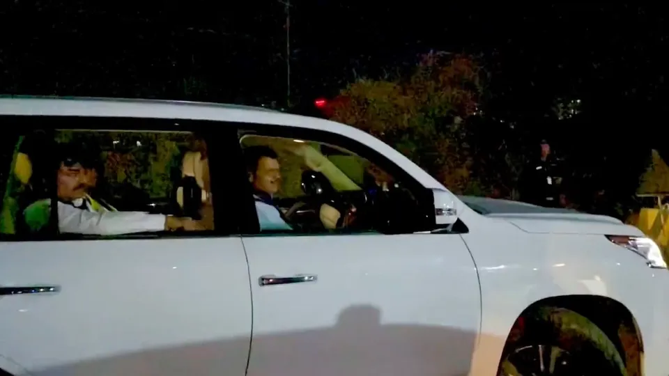 Devendra Fadnavis and Eknath Shinde take test drive on Mumbai Trans-Harbour Link