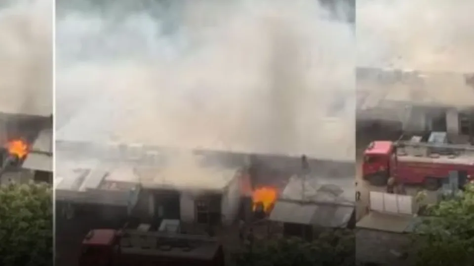 Zepto store fire