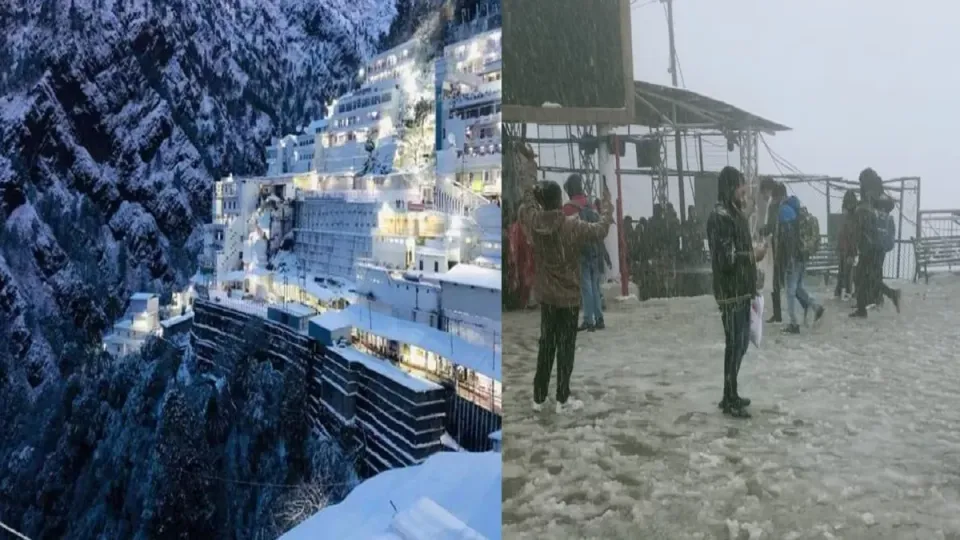 Snowfall at Vaishnodevi
