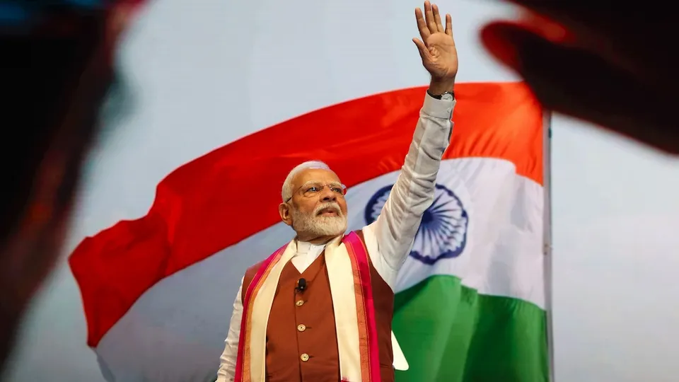 Prime Minister Narendra Modi during an Indian community event, in New York, USA, Sunday, Sept. 22, 2024.