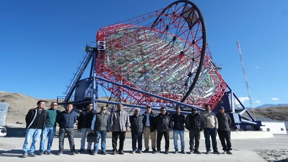 Major Atmospheric Cherenkov Experiment (MACE) observatory, the largest imaging Cherenkov telescope in Asia built by the Bhabha Atomic Research Centre (BARC)