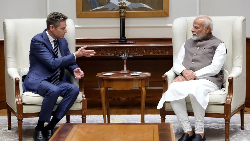 Lockheed Martin's CEO Jim Taiclet meets Prime Minister Narendra Modi, in New Delhi