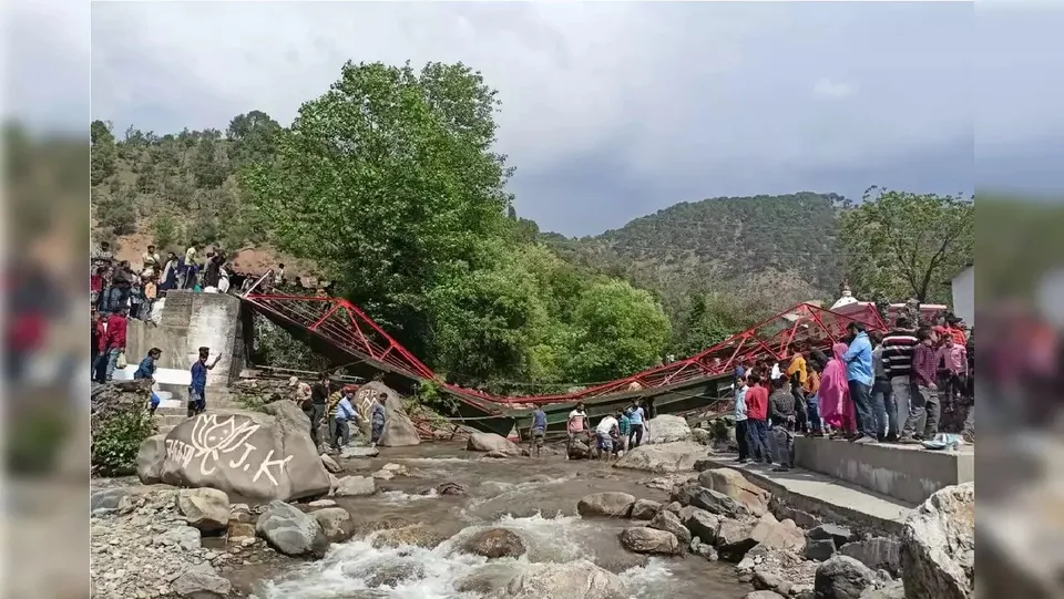 footbridge collapse in Udhampur