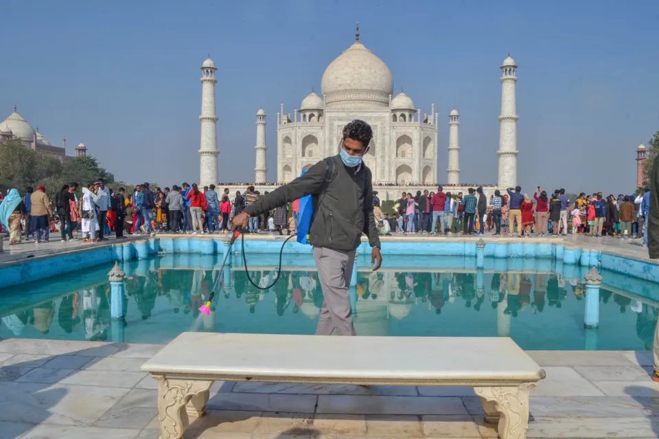Covid Taj Mahal
