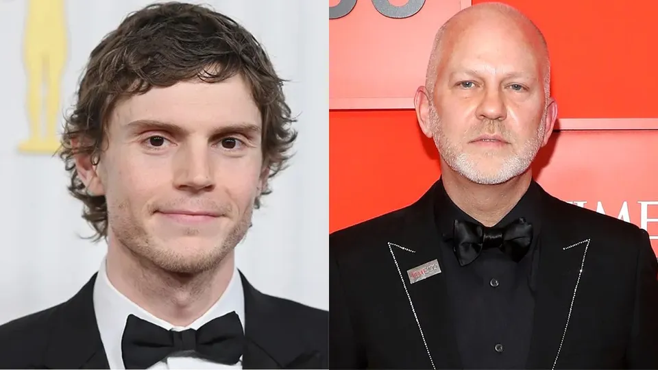 Evan Peters and Ryan Murphy