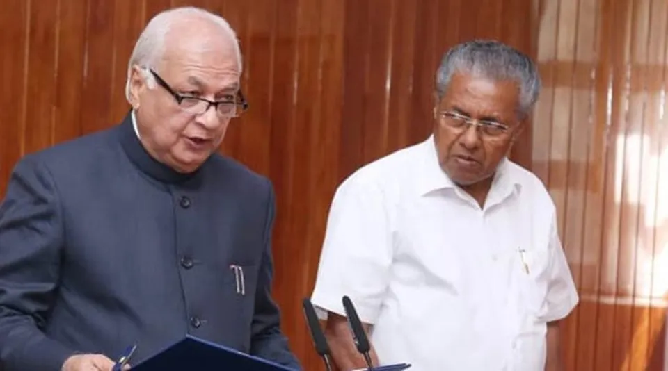 Pinarayi Vijayan and Arif Mohammed Khan Pending bills.jpg