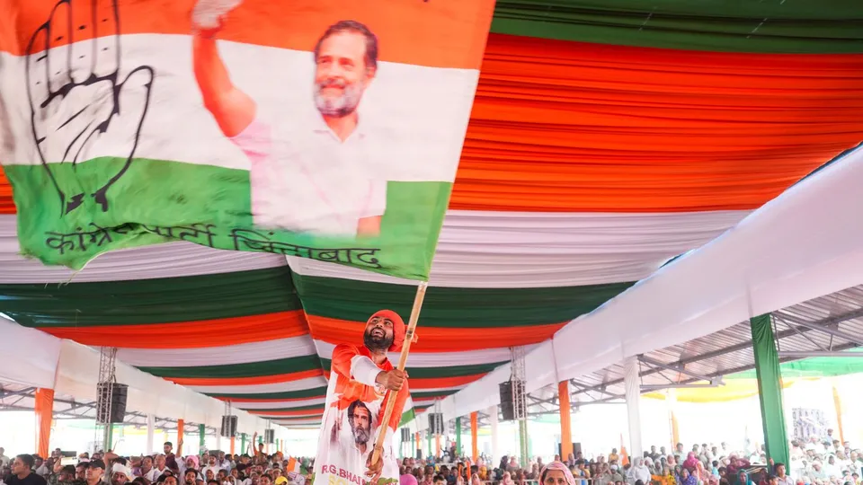 Congress flag Congress party supporter