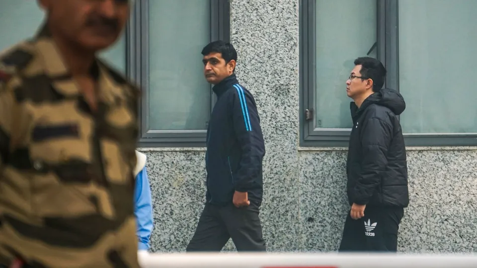 Interim CEO of Vivo-India Hong Xuquan alias Terry at the Enforcement Directorate (ED) headquarters, in New Delhi