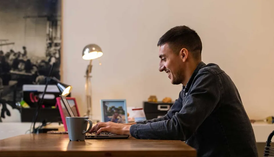 work at home banner