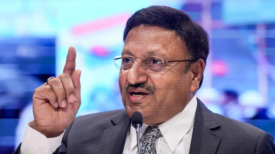 Chief Election Commissioner of India Rajiv Kumar addresses a press conference, in New Delhi, Monday, June 3, 2024