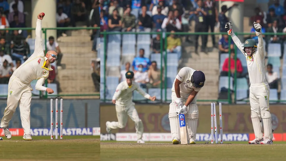 Nathan Lyon and Rohit Sharma