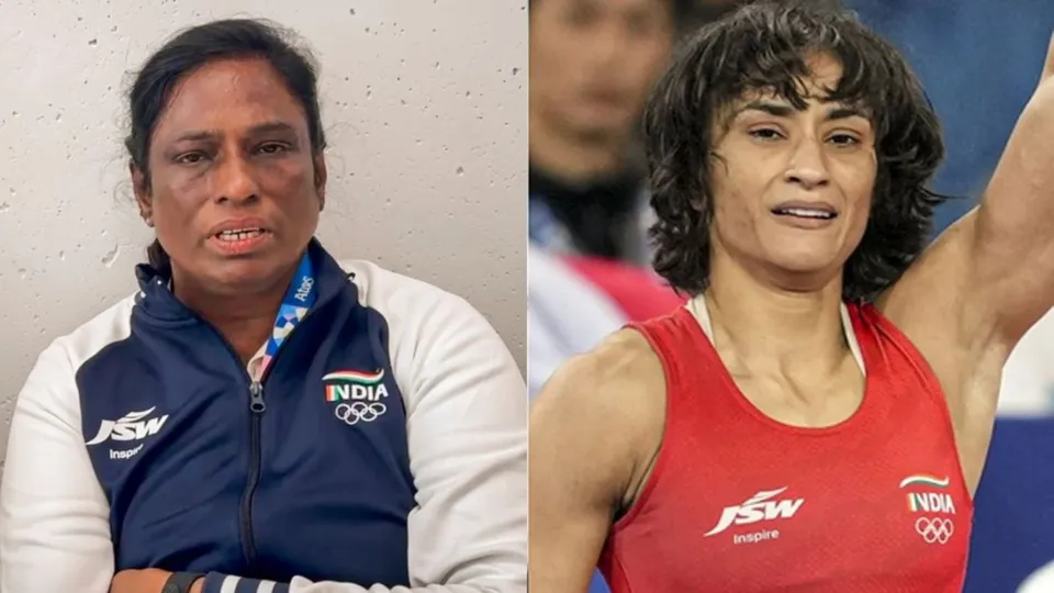 P T Usha Vinesh Phogat