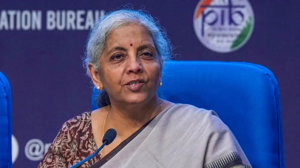 Union Finance Minister Nirmala Sitharaman addresses a post Budget press conference at National Media Centre, in New Delhi, Tuesday, July 23, 2024.