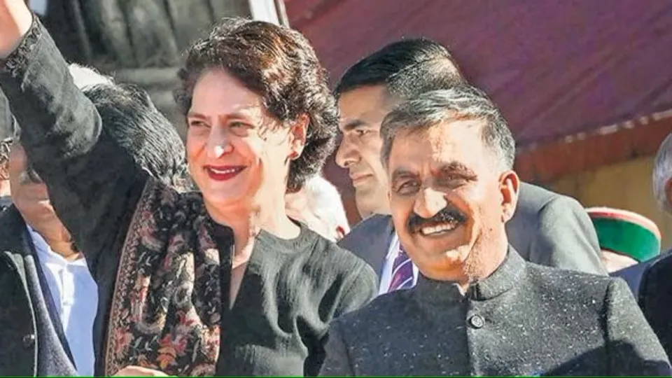 Priyanka Gandhi Sukhvinder Singh Sukhu