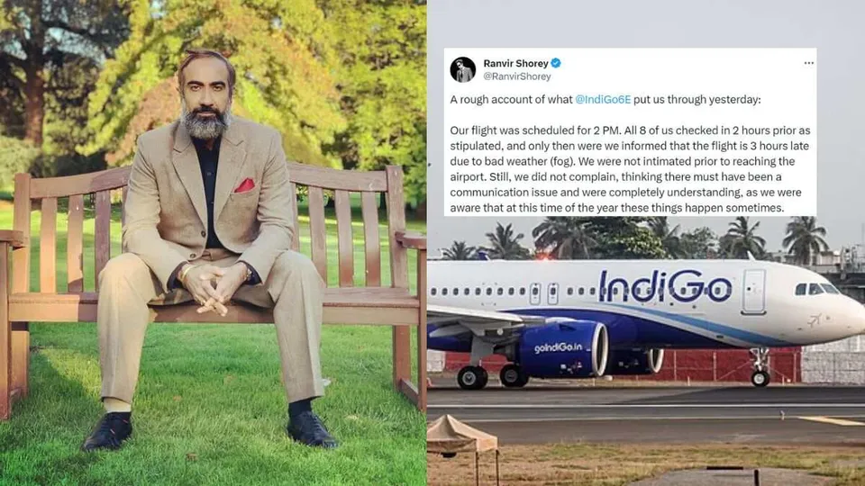 Ranvir Shorey criticises IndiGo