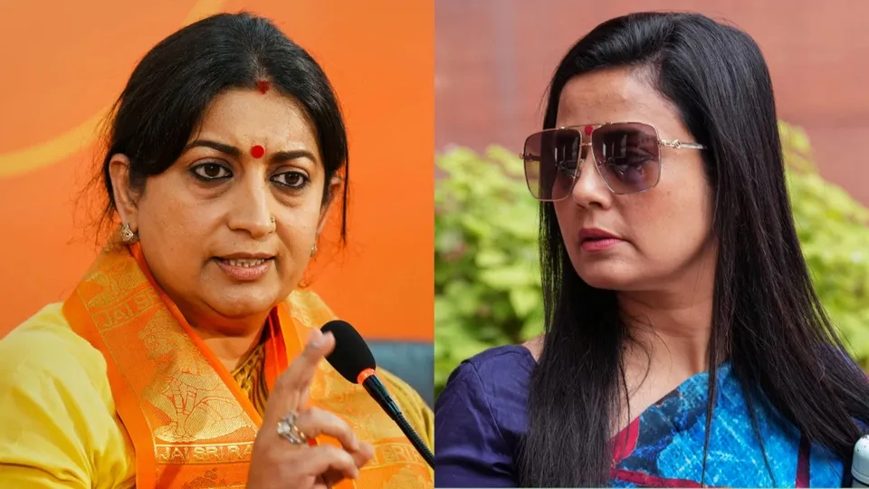 Smriti Irani Mahua Moitra