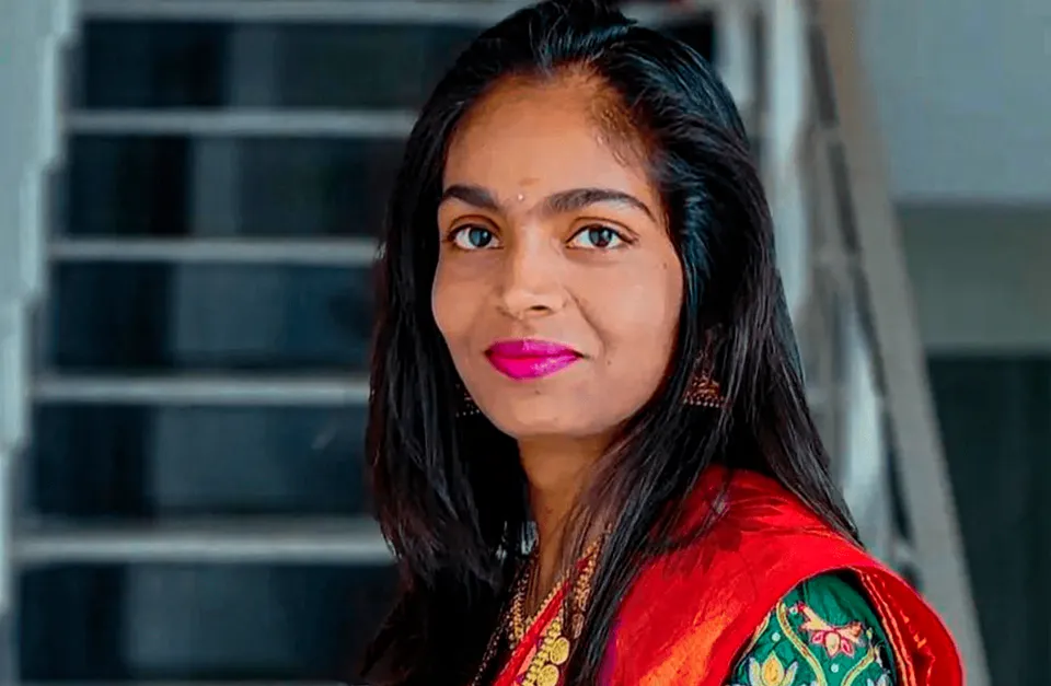 Undated photo of Kontham Tejaswini. Tejaswini, a 27-year-old Indian woman from Hyderabad