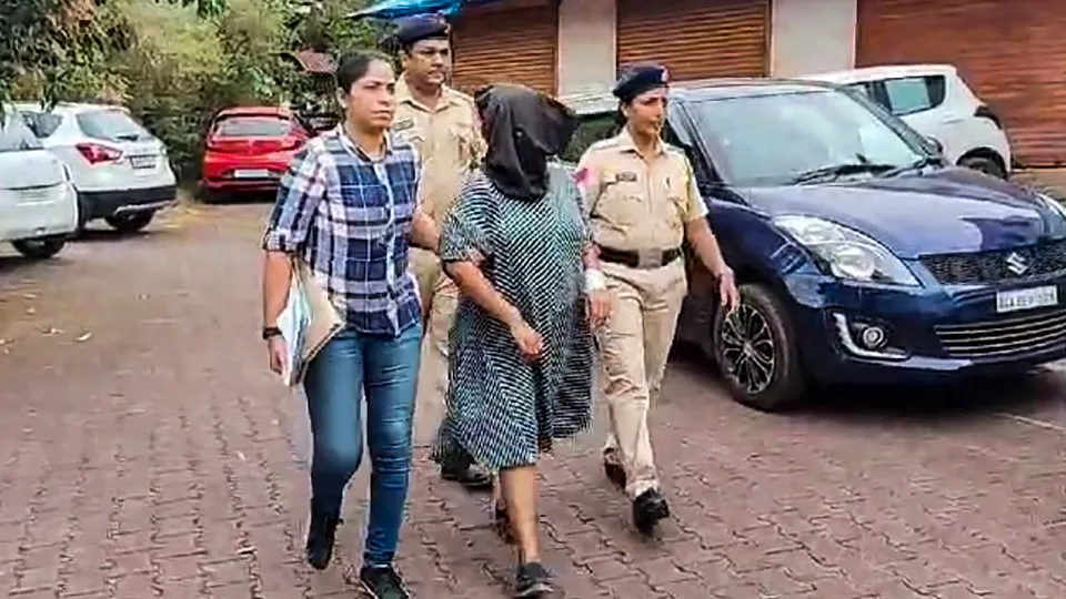 Suchana Seth, CEO of Bengaluru-based The Mindful AI Lab, who is accused of killing her son, being brought to Mapusa Court in North Goa, Tuesday, Jan. 9, 2024.
