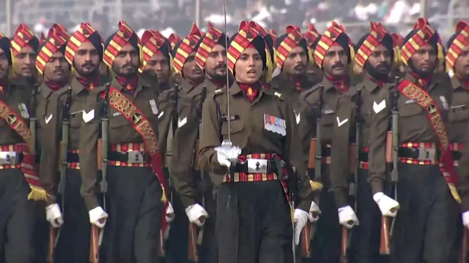 Major Divya Tyagi made history on Friday by becoming the first woman officer of the Indian Army to lead an all-men contingent of the Bombay Sappers, Bombay Engineer Group and Centre, at the Republic Day parade